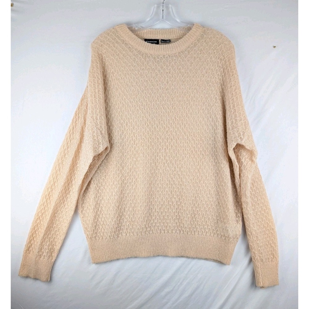 Standard Cloth Sheer Crew Neck Sweater Large Peach Urban Outfitters NWOT